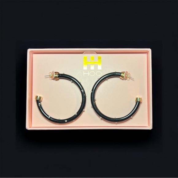 Jewelry - Hoohoops Black with Pearls